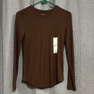 No Boundaries Chocolate Brown Long Sleeve Top